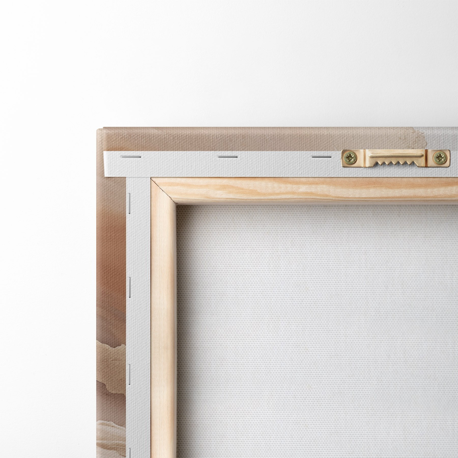 Fototapete Flüssige Kunstschichten in Beige und Terrakotta m31089