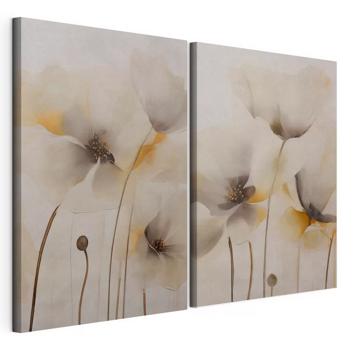 Fototapete Luftige Mohnblumen in Pastelltönen m31090