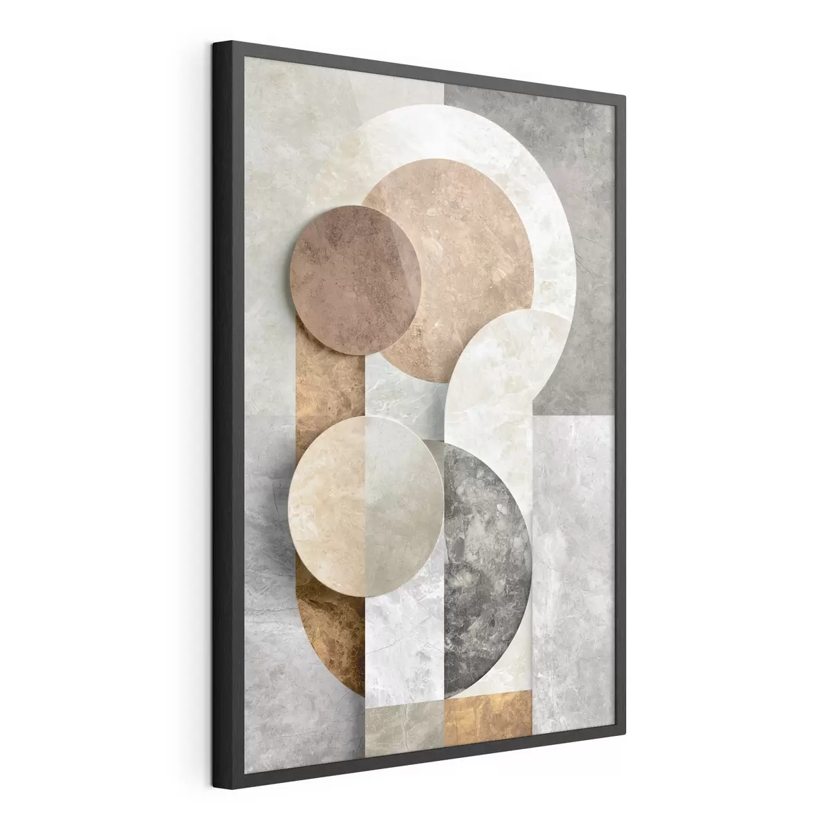 Poster Geometrische Abstraktion mit Kreisen f51185