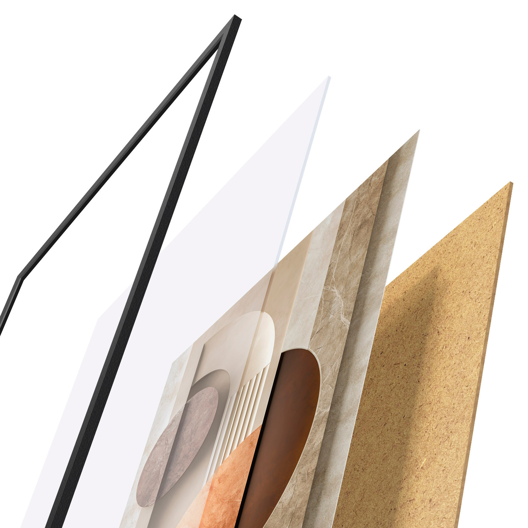 Poster Moderne abstrakte Geometrie f51282