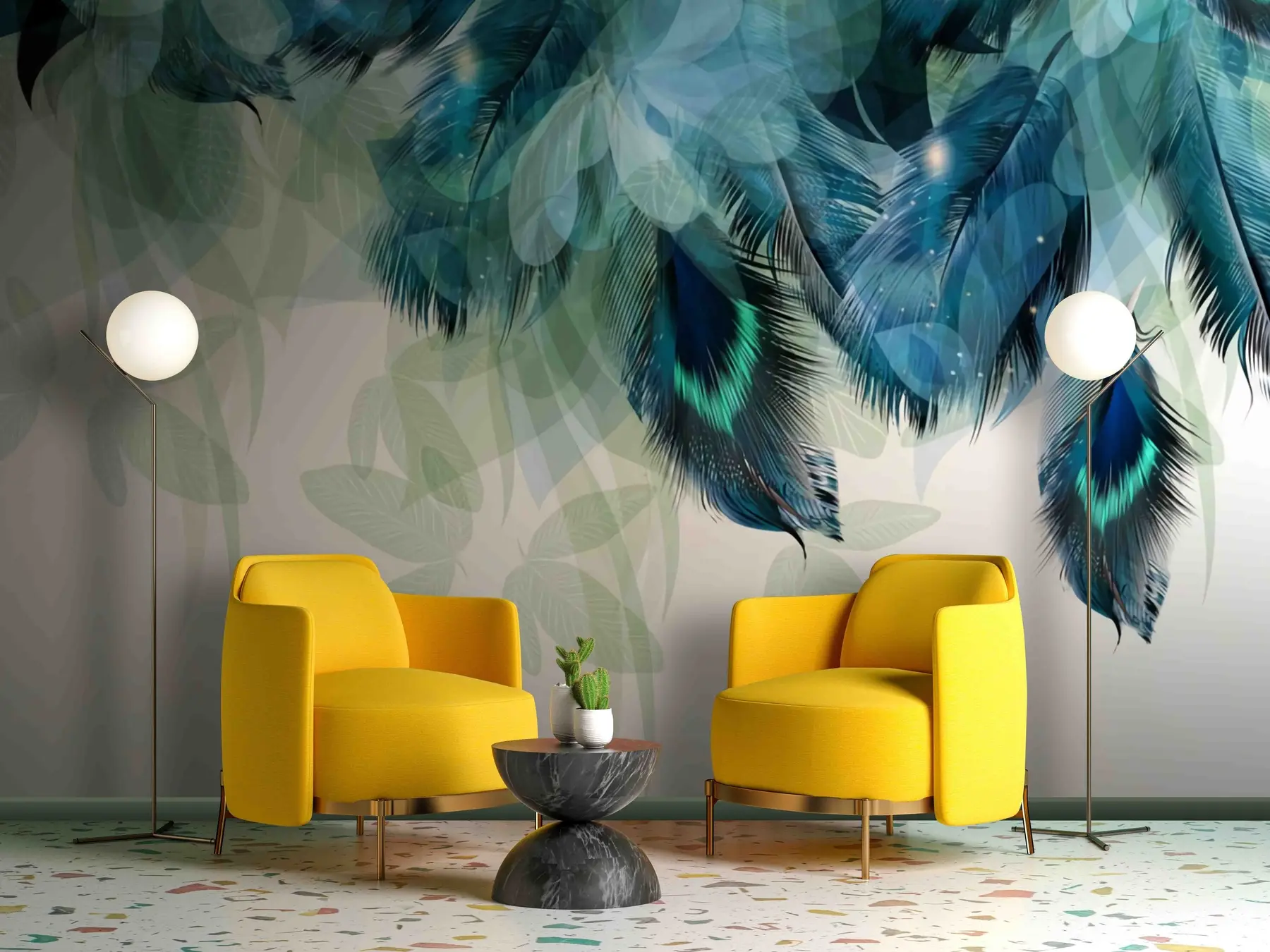 Fototapete Featers in den Himmel u72316