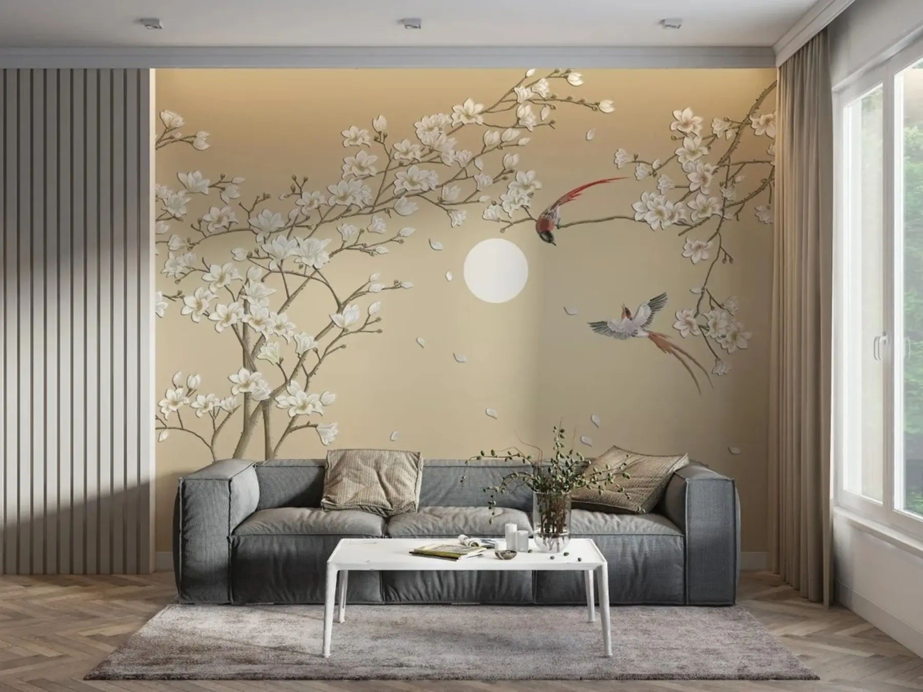 Fototapete Vögel, chinesischer Stil u72938