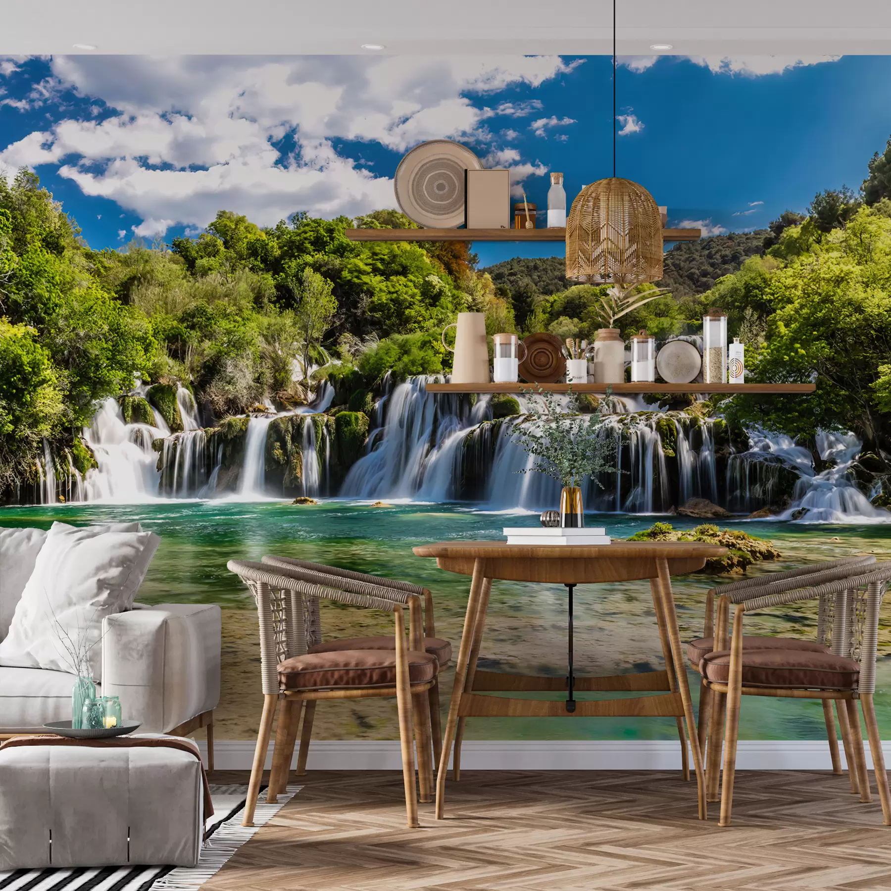 Fototapete Wasser, Wolke und Himmel u55775