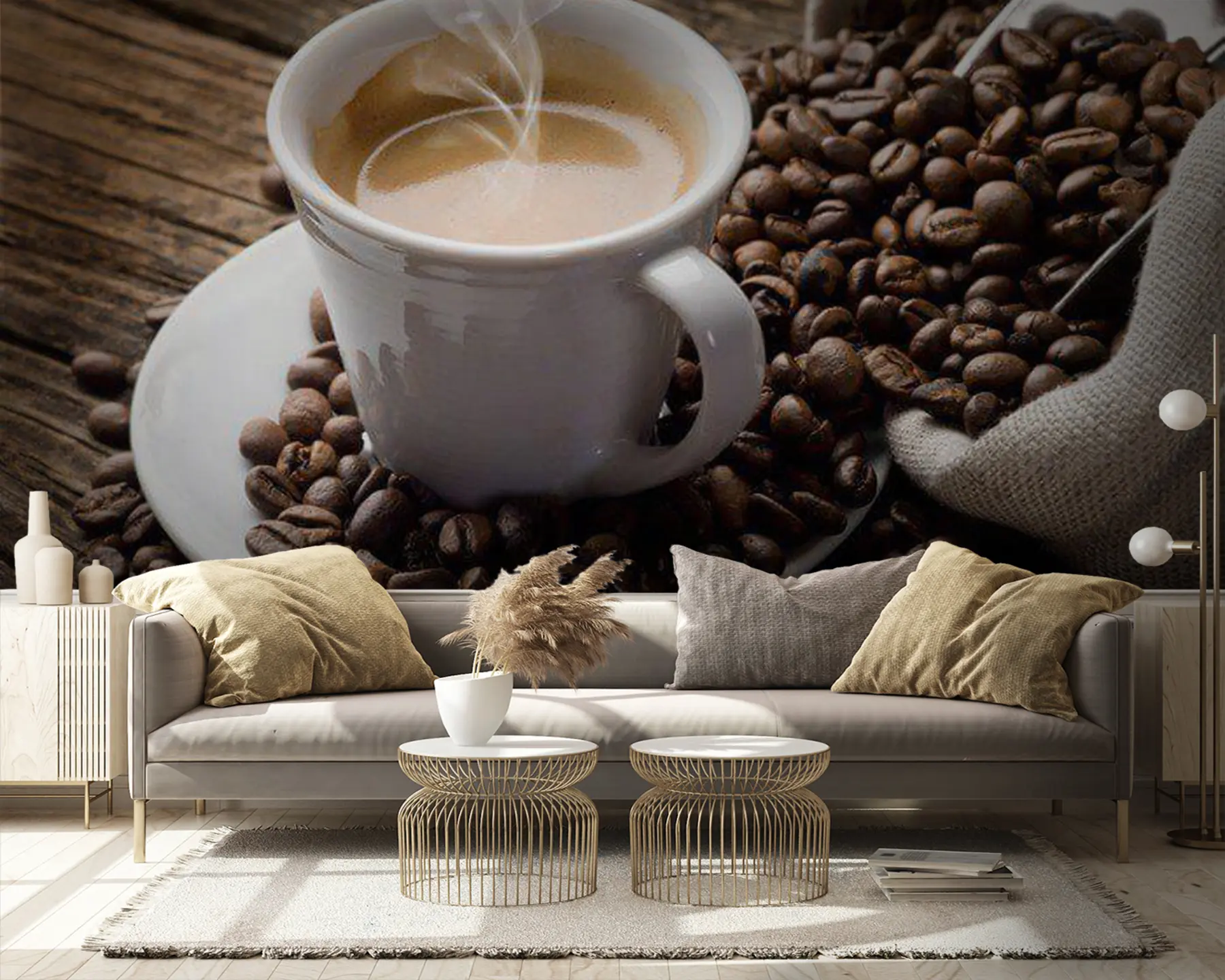 Fototapete Essen, Kona-Kaffee und Kaffeetasse u66008