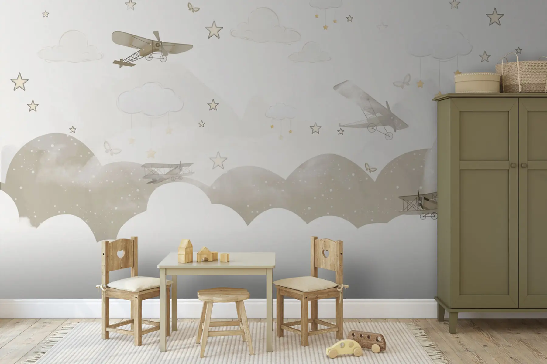 Fototapete Skandinavischer sprachstil und star sky u73880