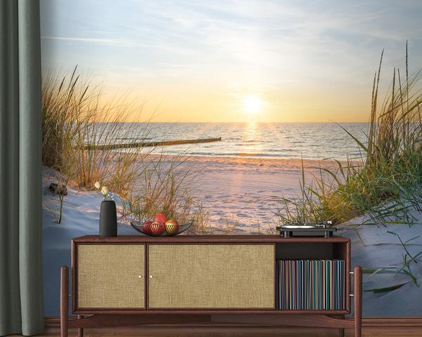 Photo/Panorama Dunes Beach mit Sonnenuntergang