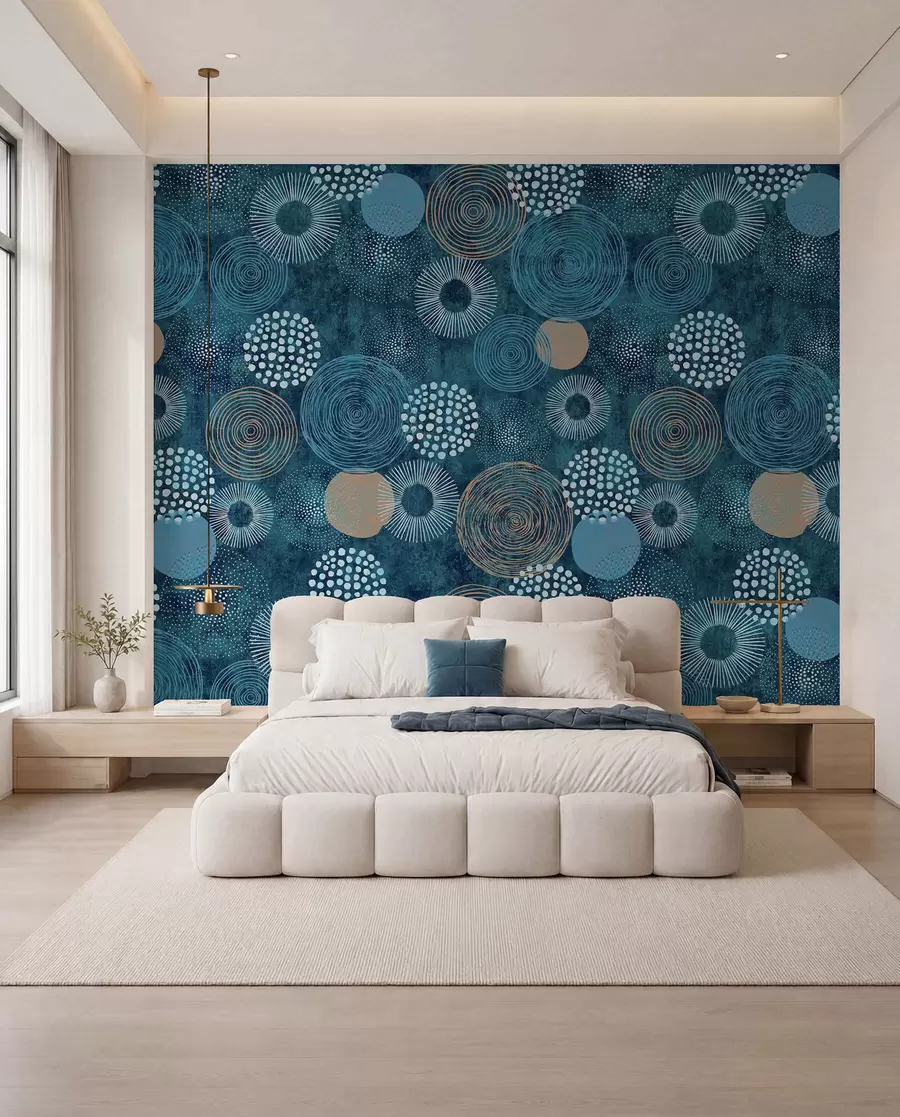 Fototapete Textil, Kunst und Schrift u59376