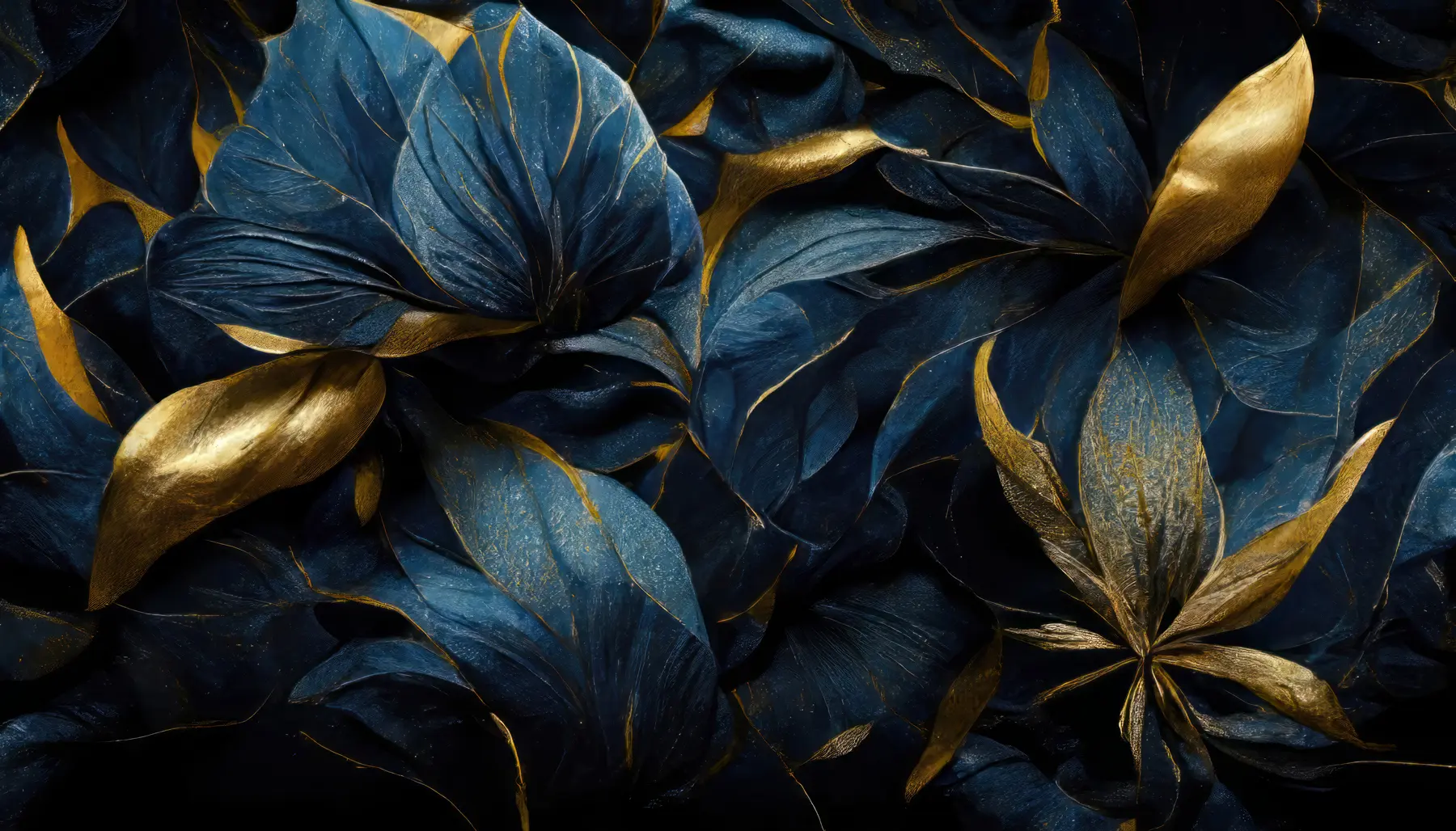 Fototapete Blaue königliche Blumen u74140