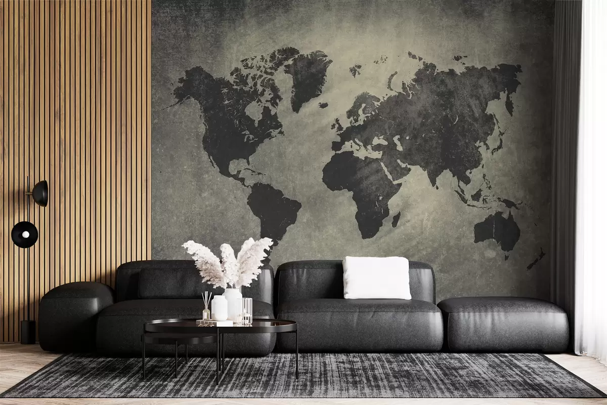 Fototapete Brown, Karte und Welt u68156