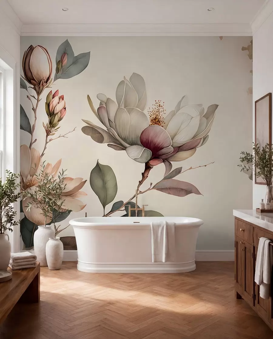 Fototapete Illustration Magnolie u93020