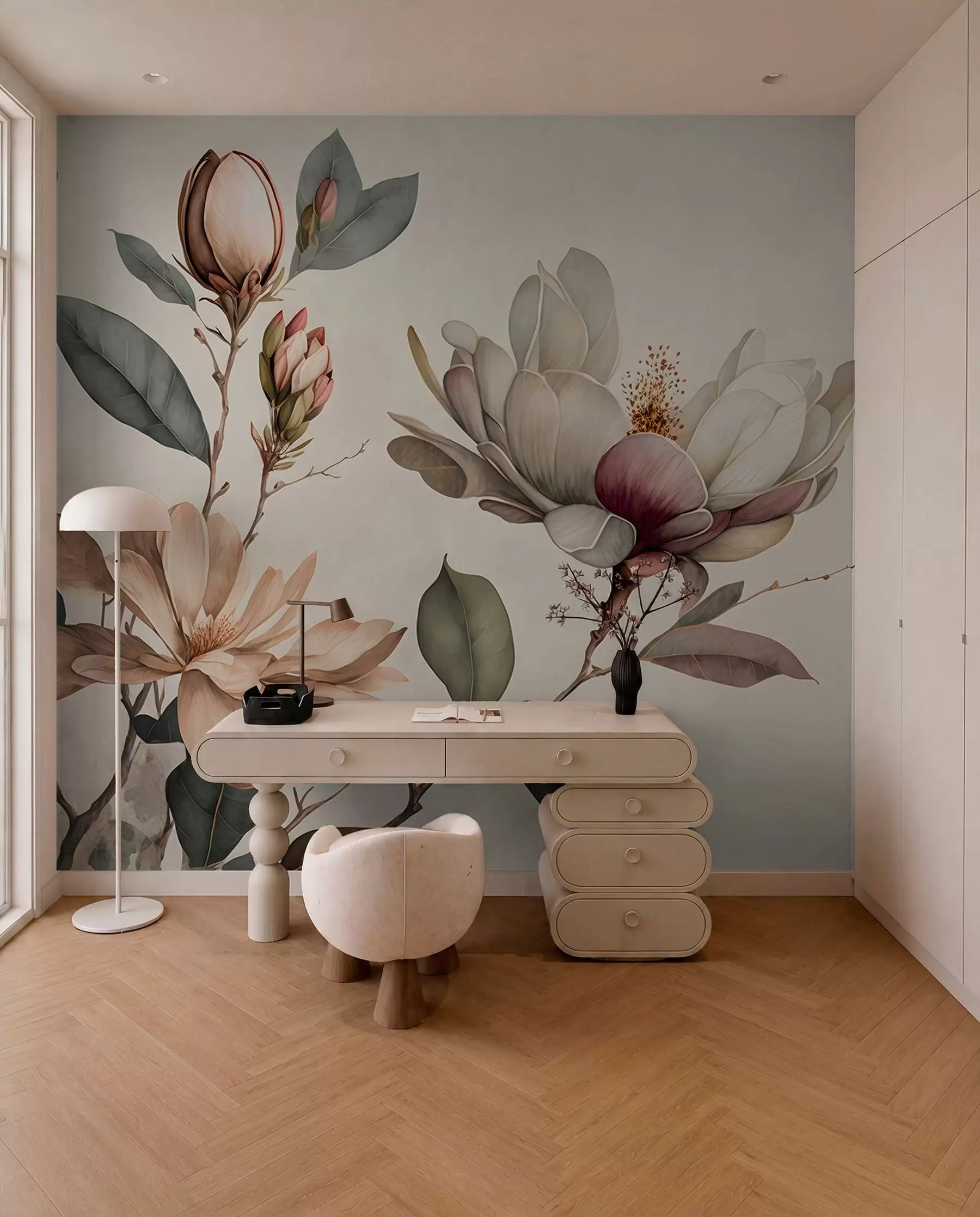 Fototapete Illustration Magnolie u93020
