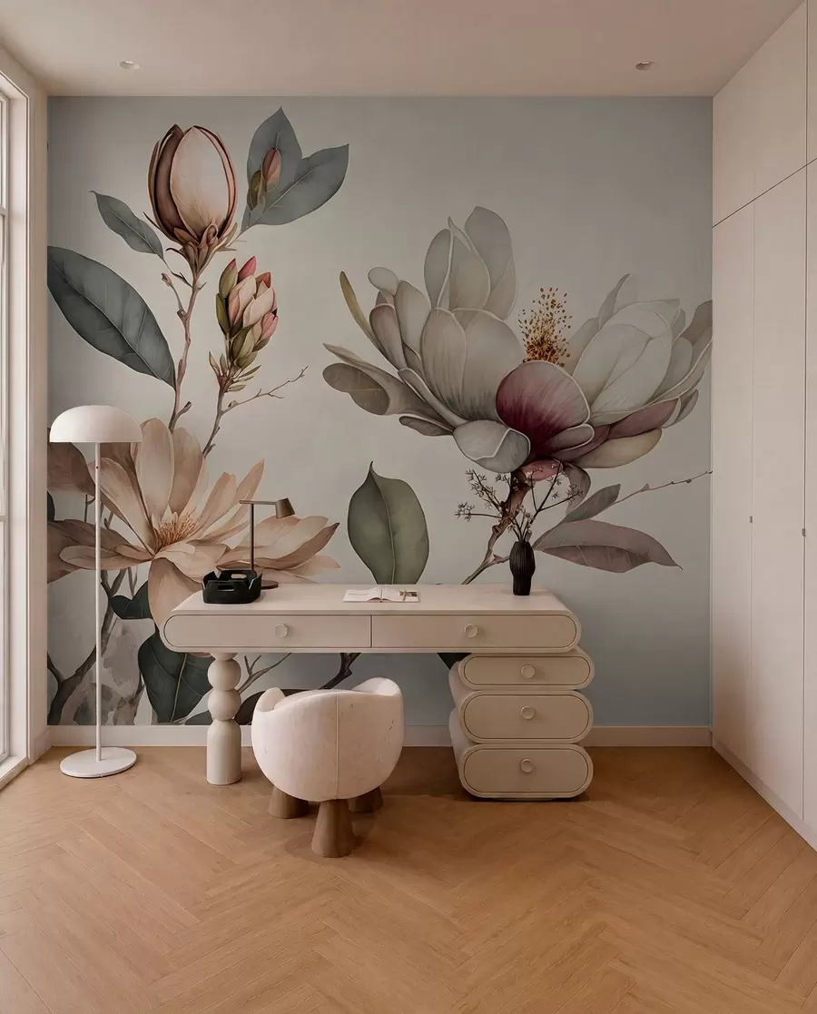 Fototapete Illustration Magnolie u93020