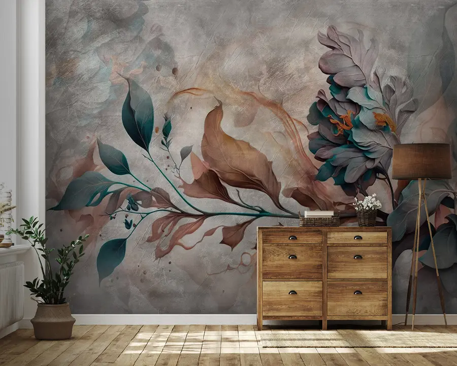 Fototapete Wunderschöner Farbenzweig u93917