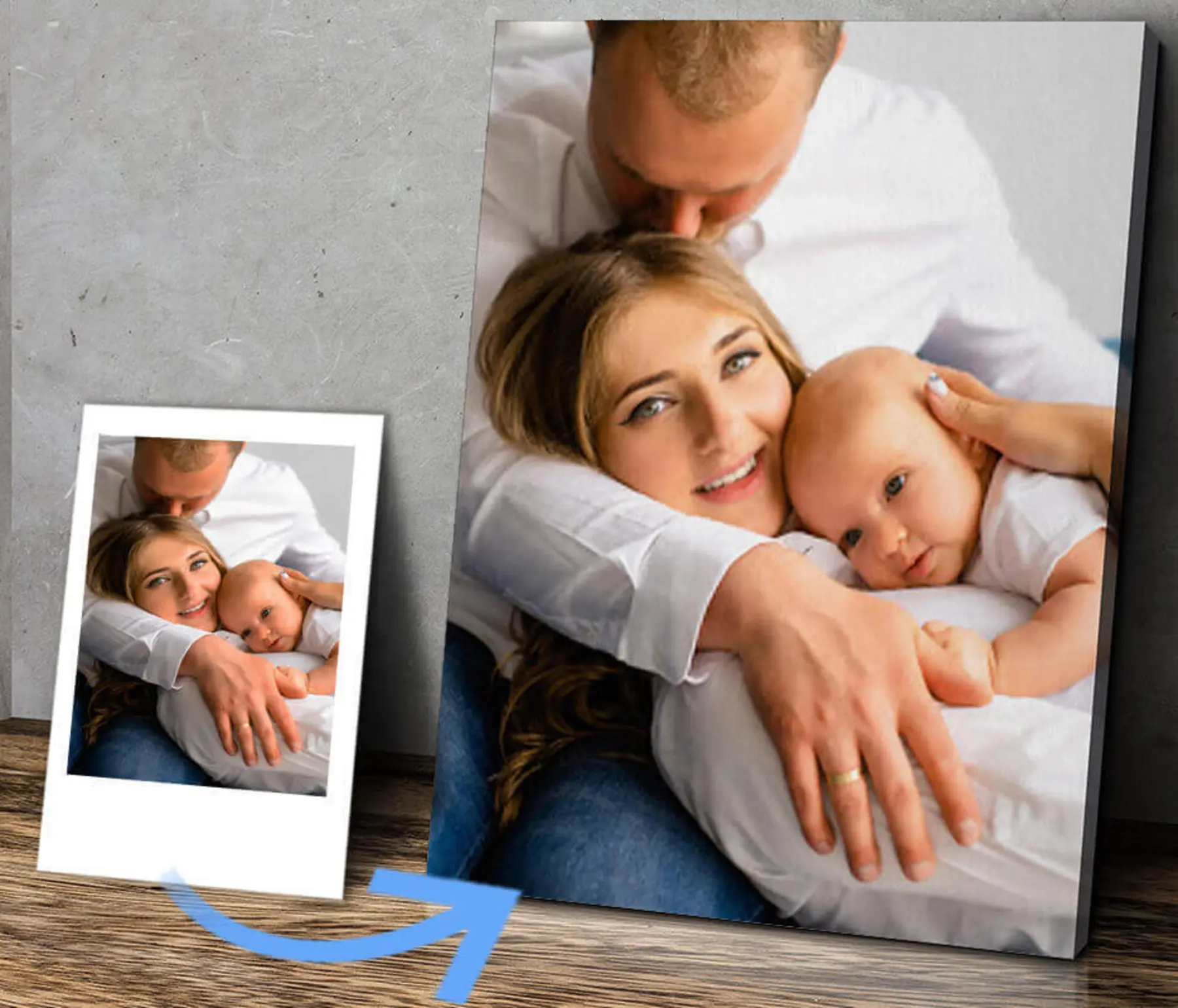 Fototapete Porträtfoto Druck auf Leinwand s31868