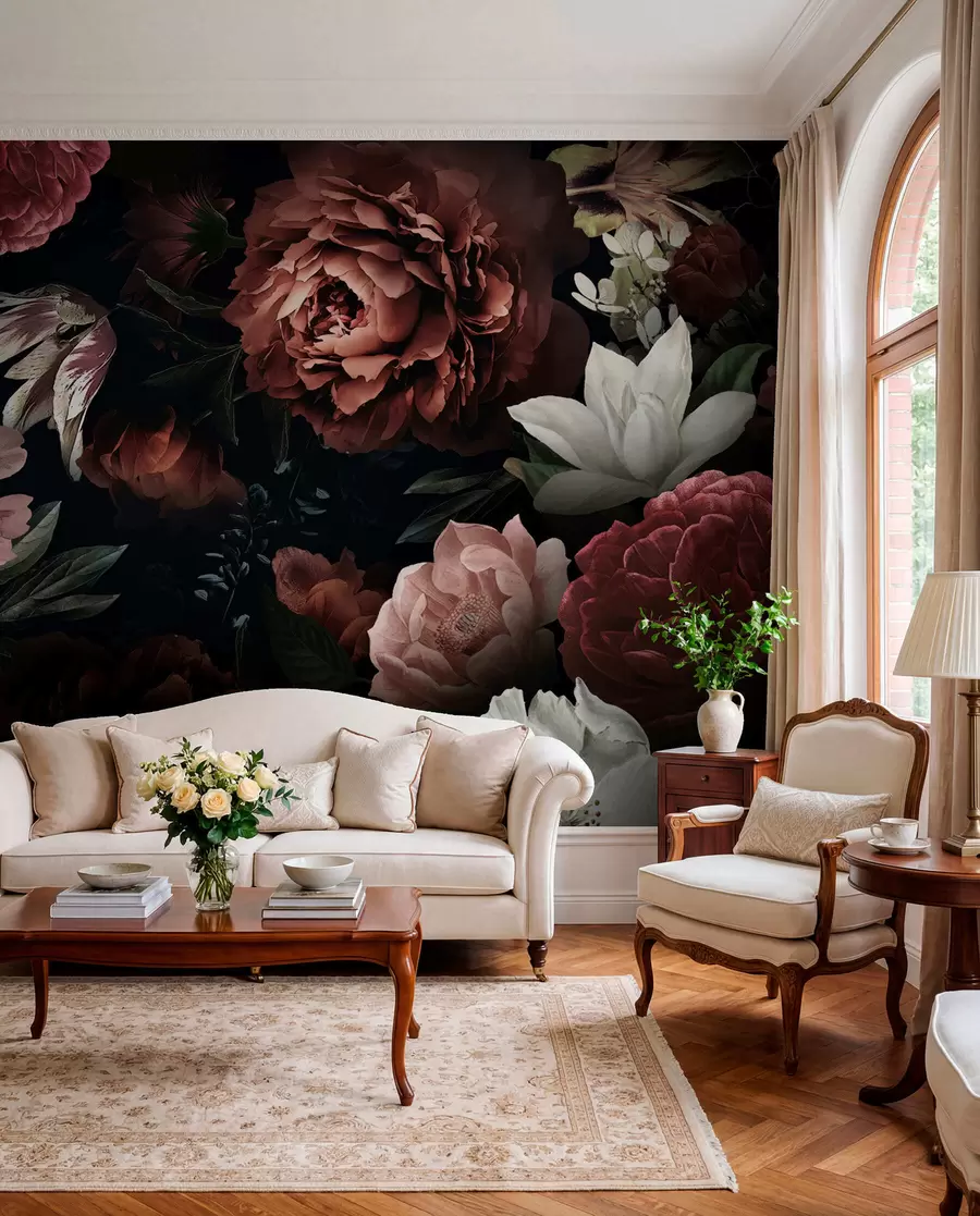 Fototapete Rosendesign mit Aquarelleffekt u94330