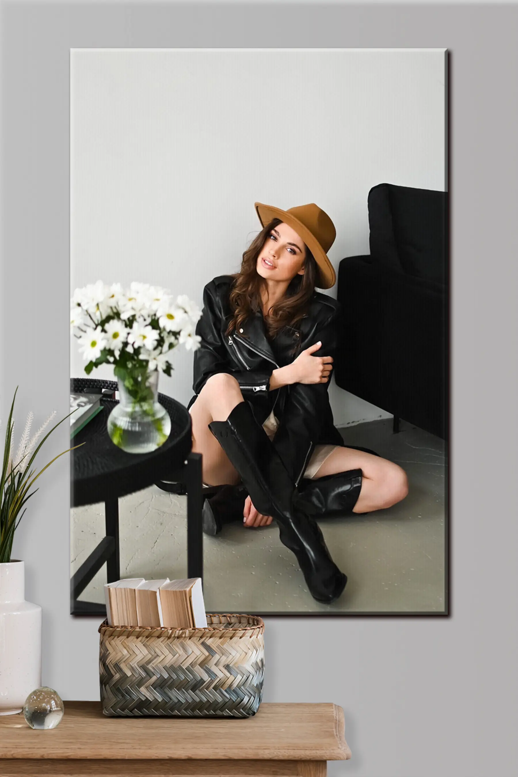 Fototapete Foto in Form eines Bildes an der Wand s33215