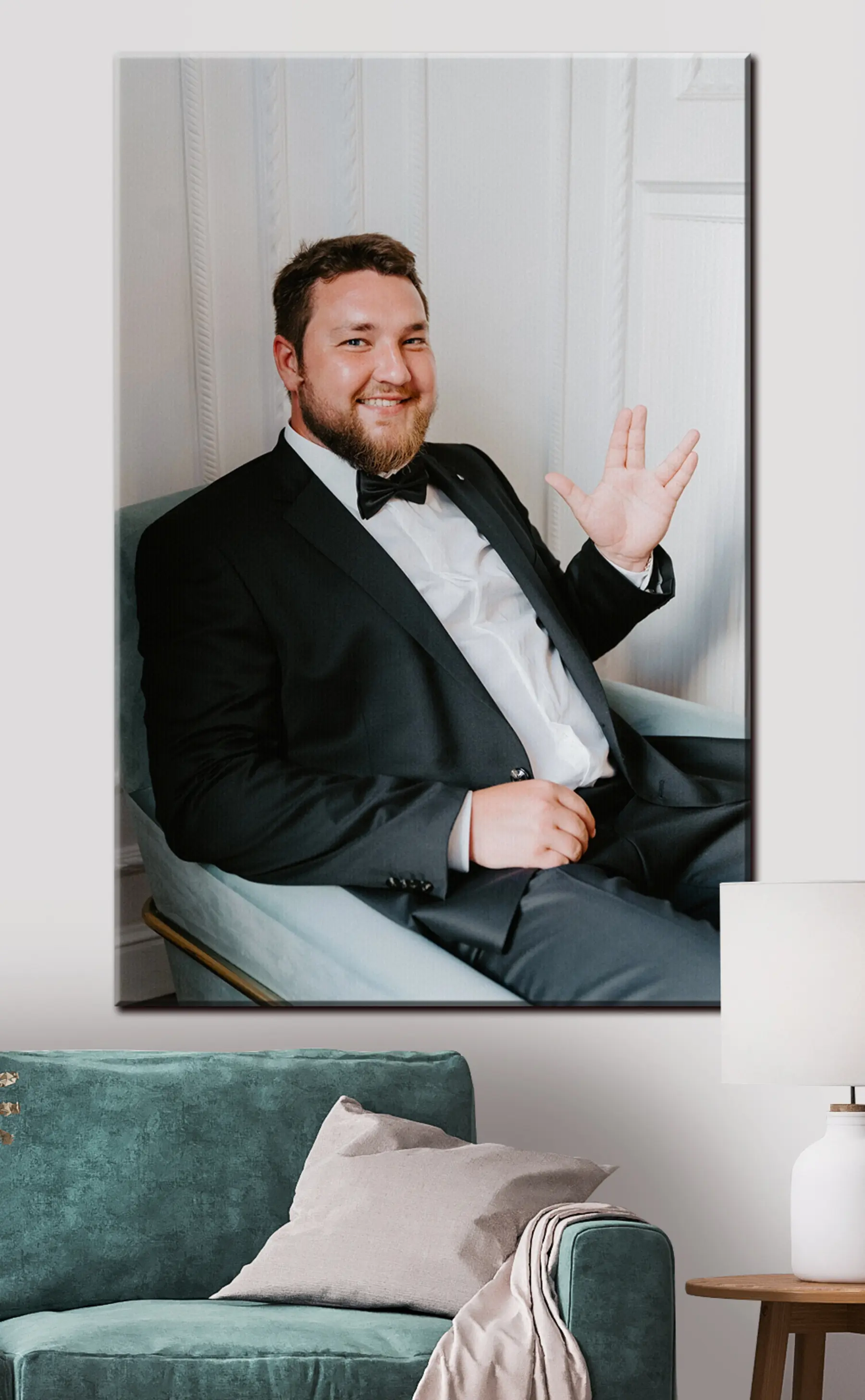 Fototapete Dein Porträt auf Leinwand s33259