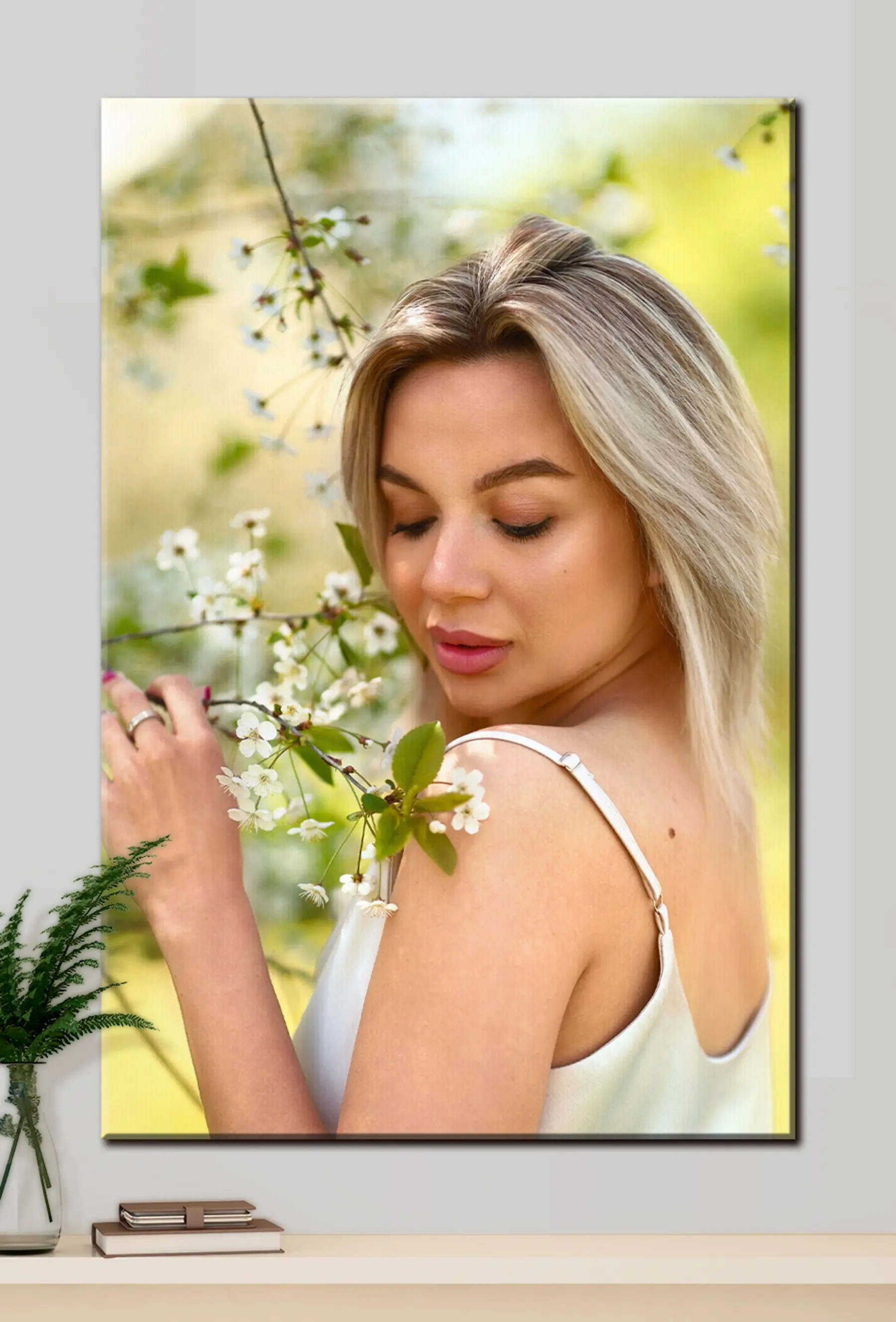 Fototapete Bild vom Foto der Schwester auf Leinwand s33310