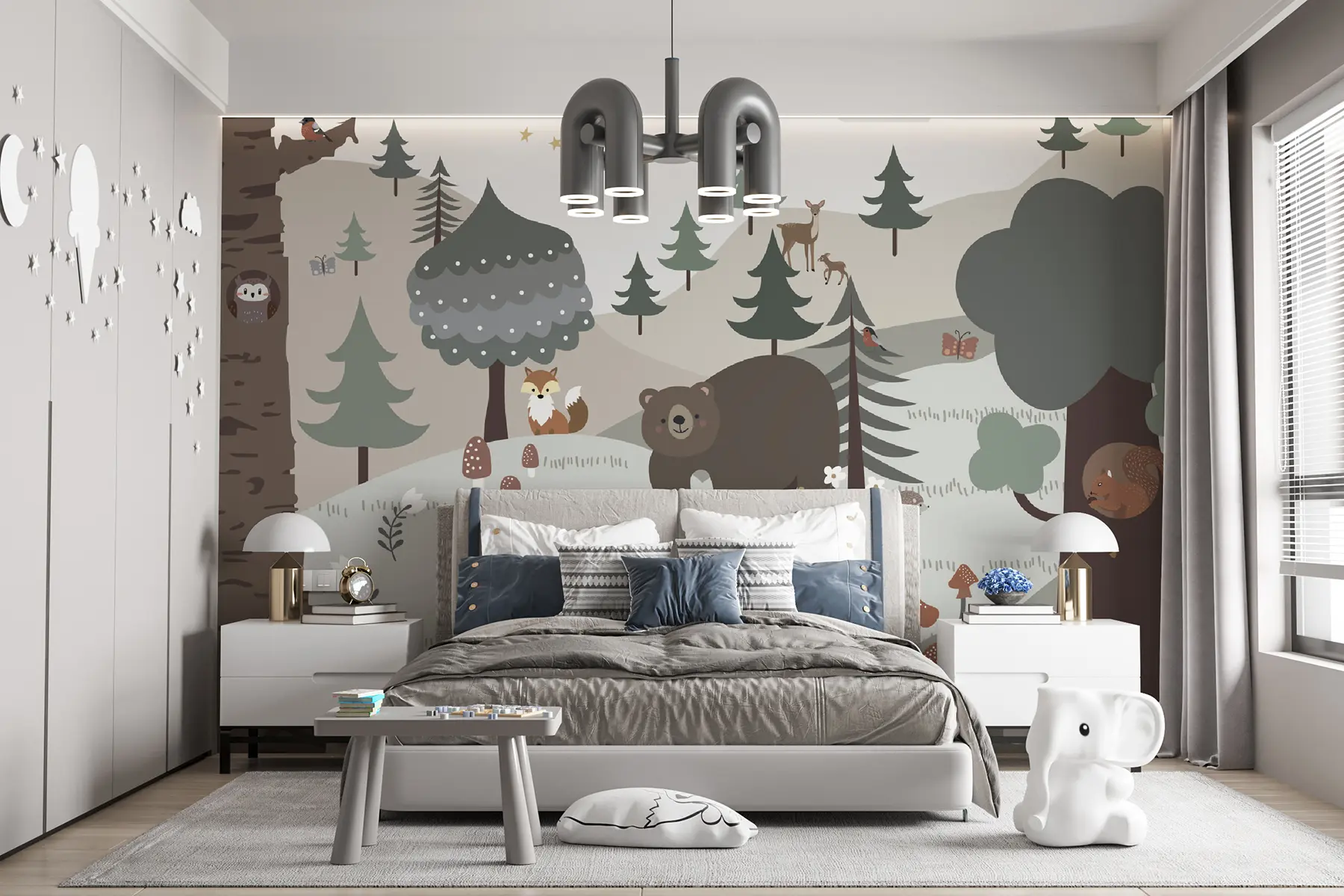 Fototapete Tiere im Wald u95366