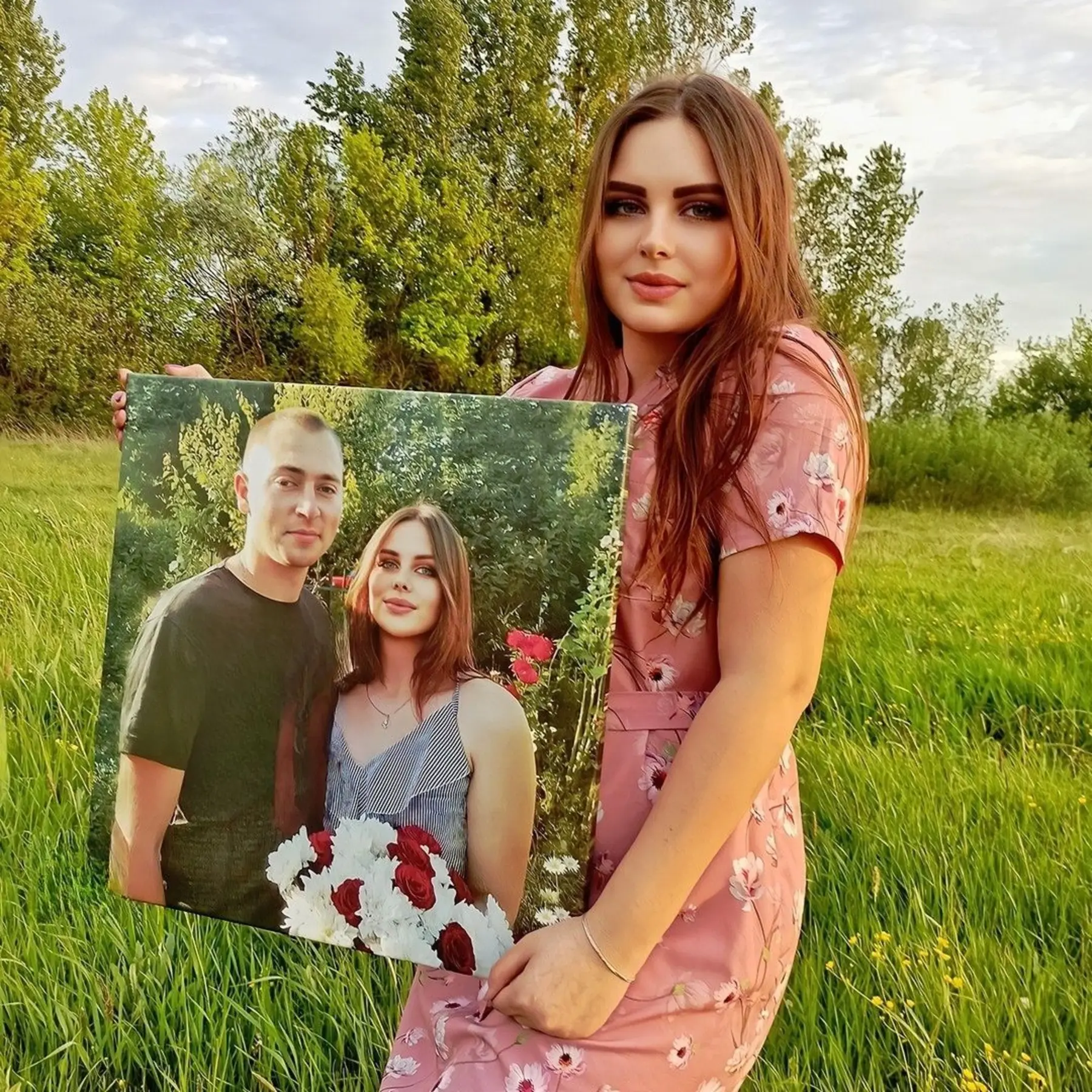 Fototapete Porträt auf Leinwand s34714