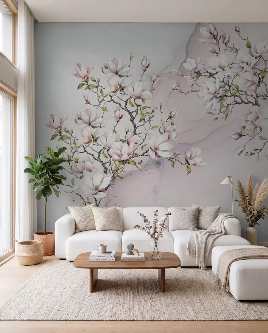 Fototapete Magnolie auf Marmor u96114