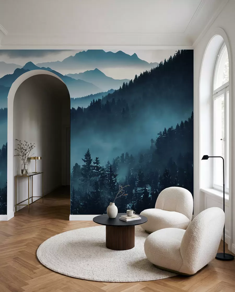 Fototapete Berglandschaft blaue Welt u96041