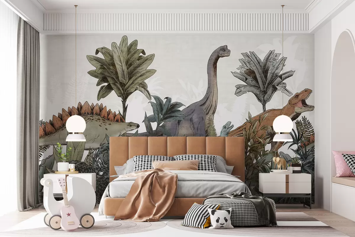 Fototapete Park der großen Dinosaurier u96938