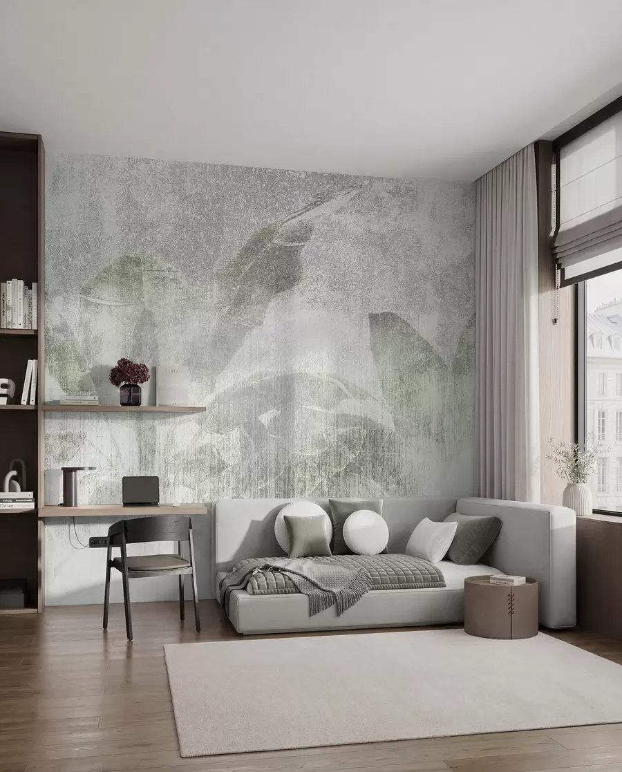 Fototapete Loft-Stil mit tropischen Palmen u97030
