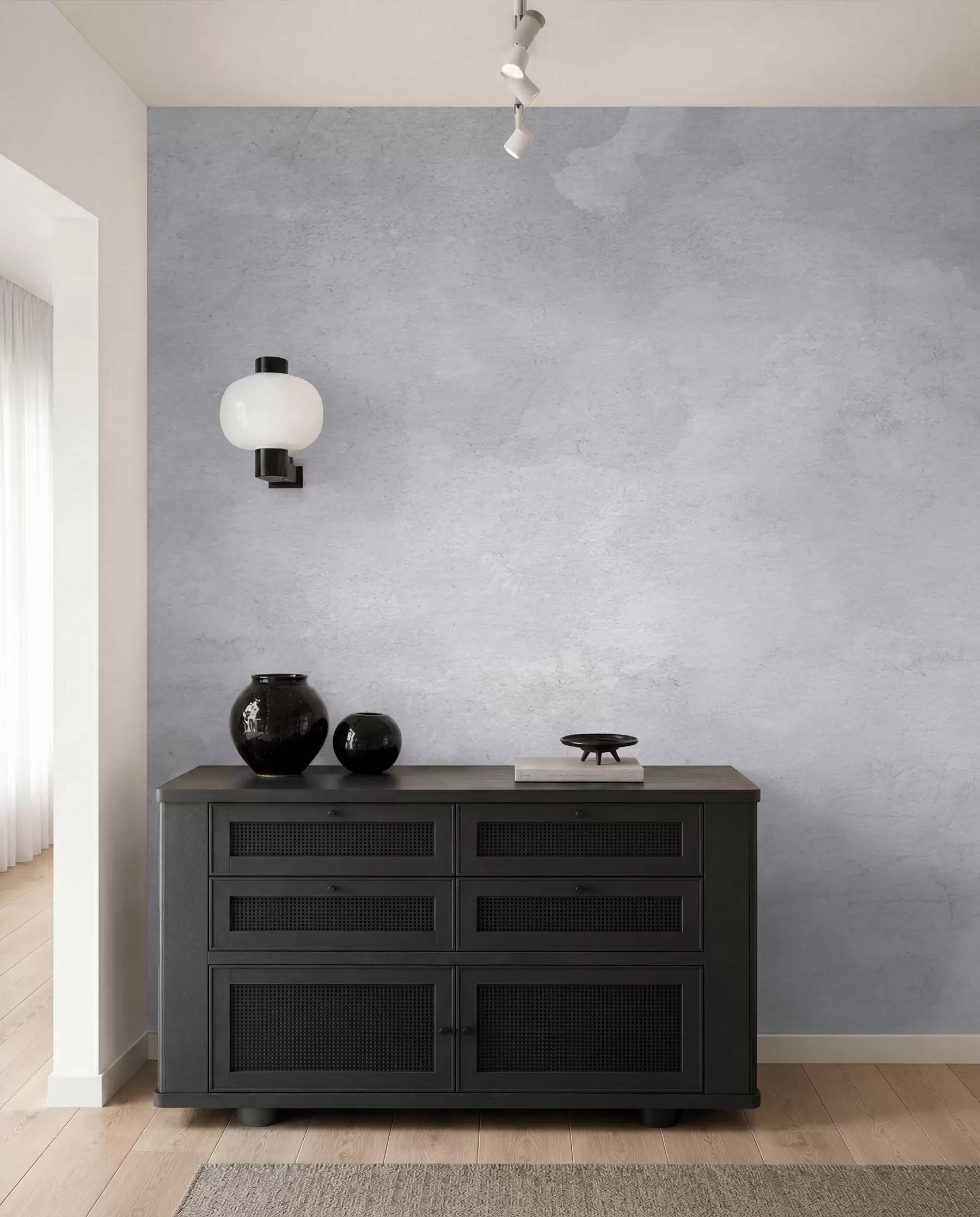 Fototapete Grauer, rauchiger Beton u97232