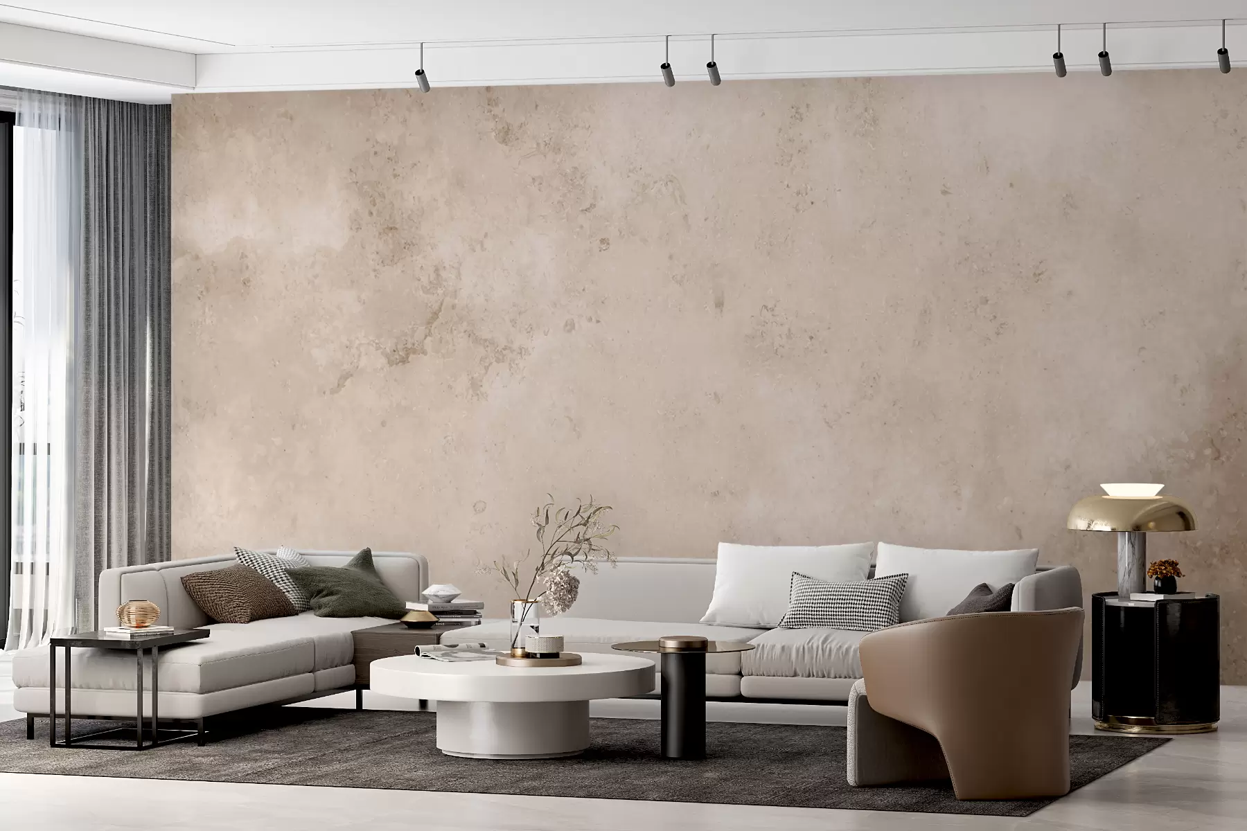Fototapete Beige Betonwand u97236