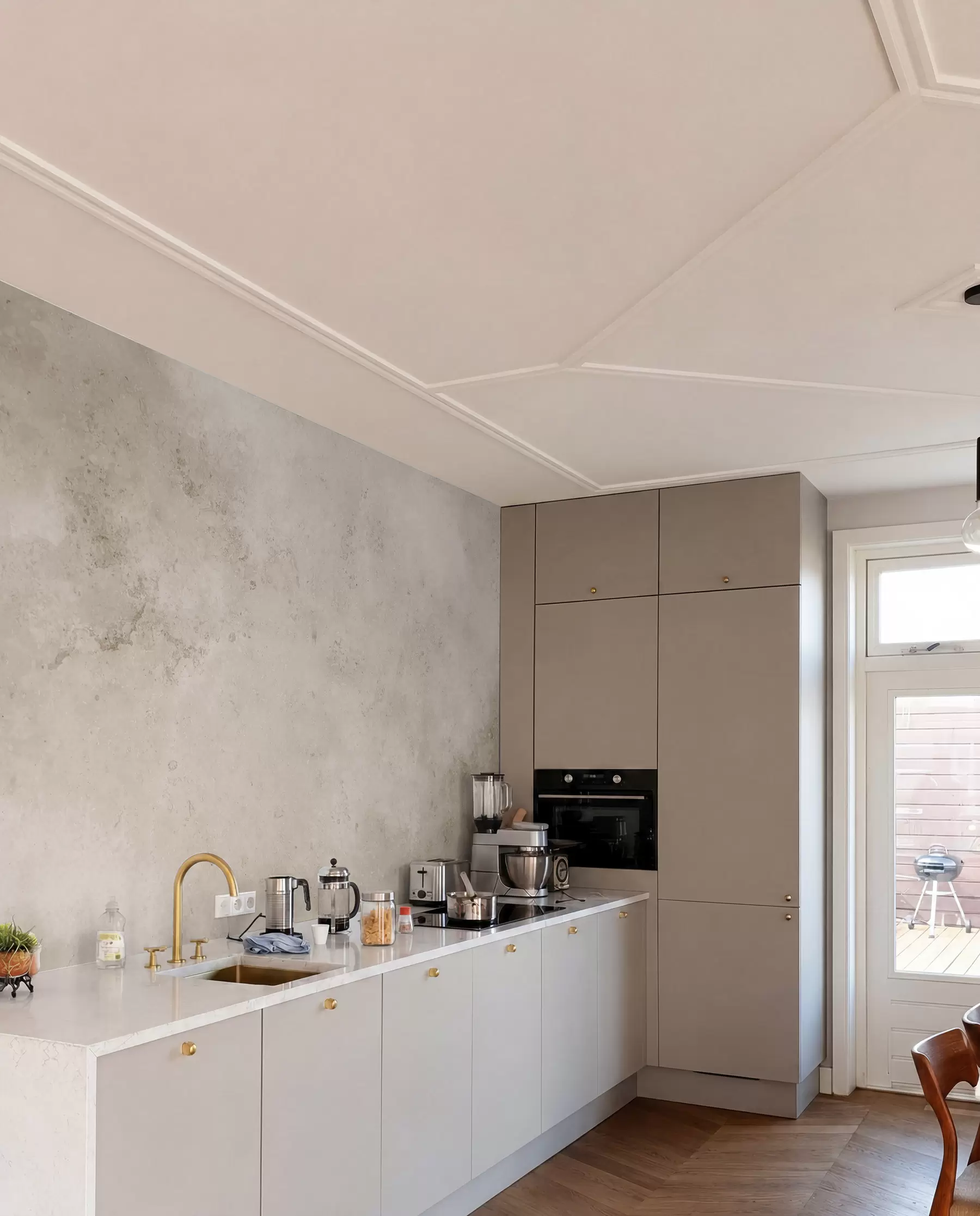 Fototapete Beige Betonwand u97236