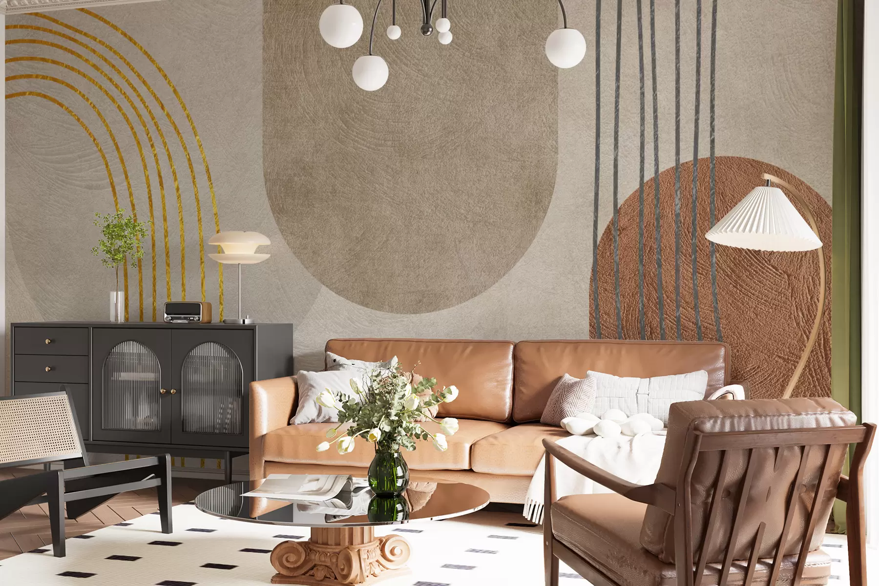 Fototapete Abstraktes Boho-Muster u97255