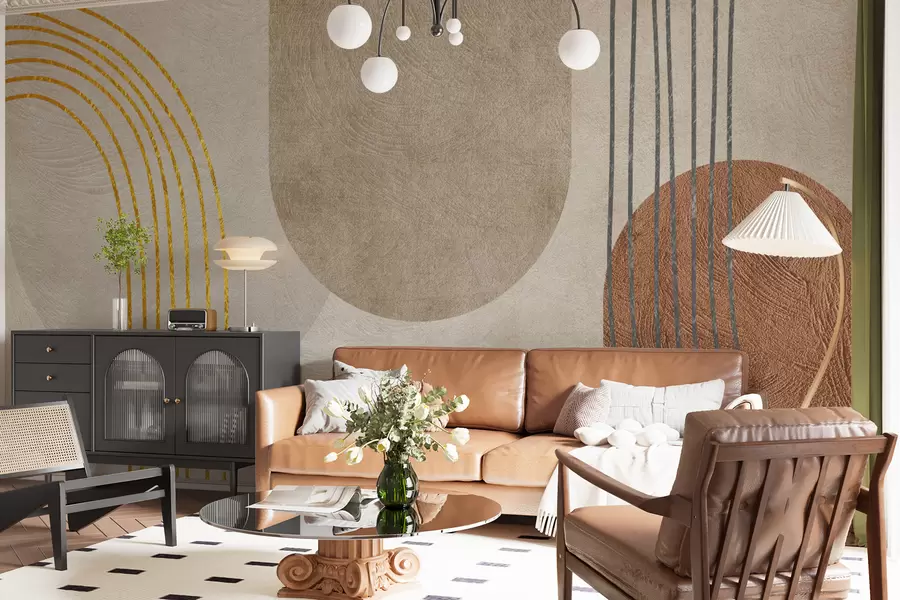 Fototapete Abstraktes Boho-Muster u97255