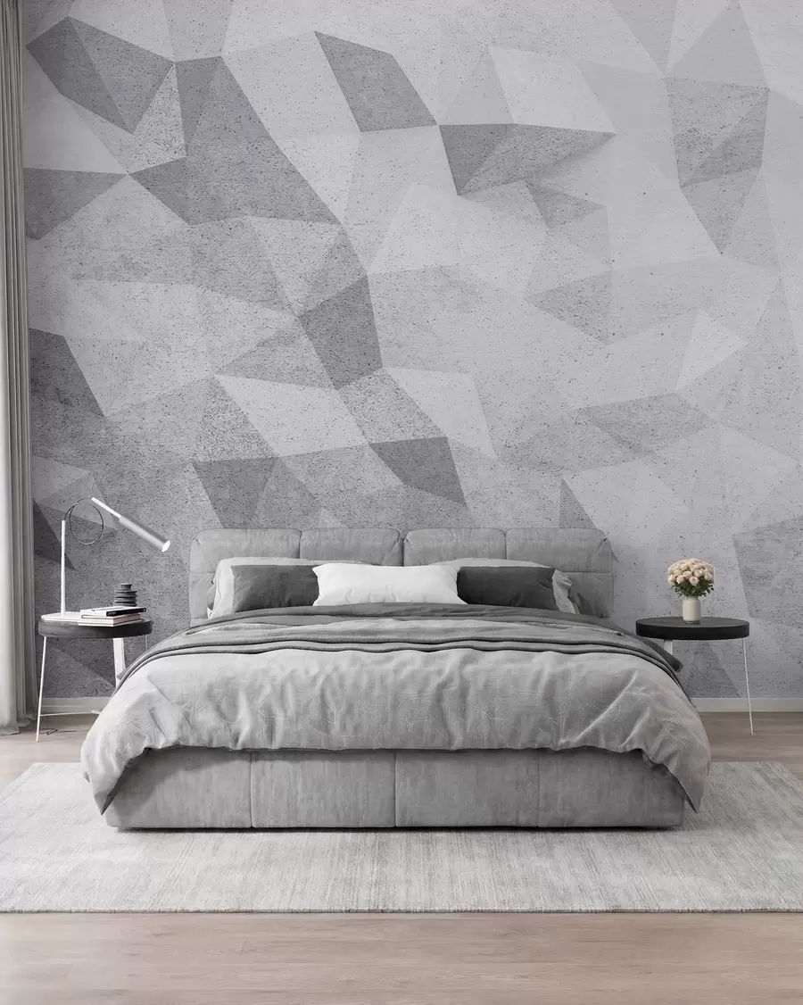 Fototapete Abstrakte 3D Polygone Grunge Loft u97336