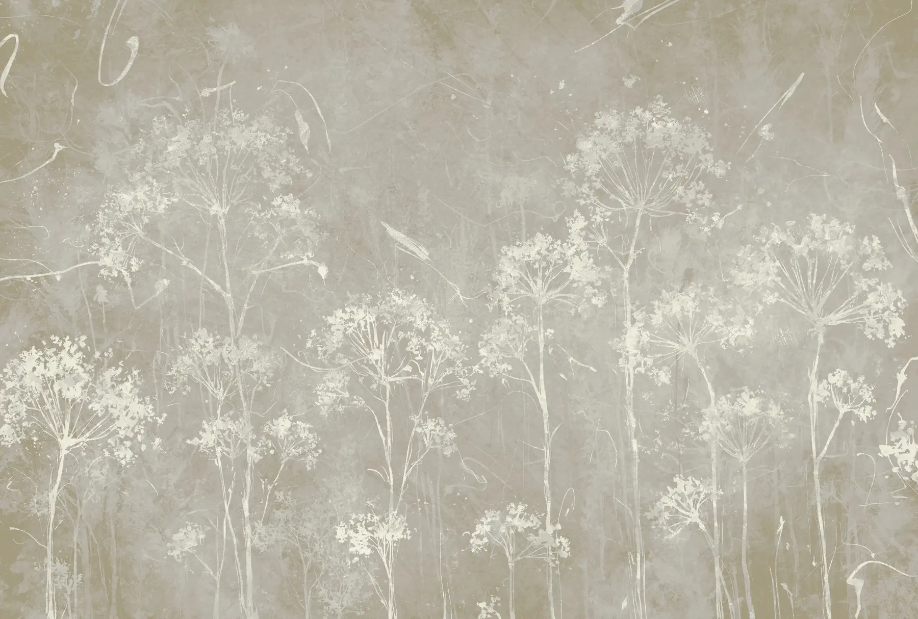 Fototapete Wildblumen im Grunge-Stil u96551v2