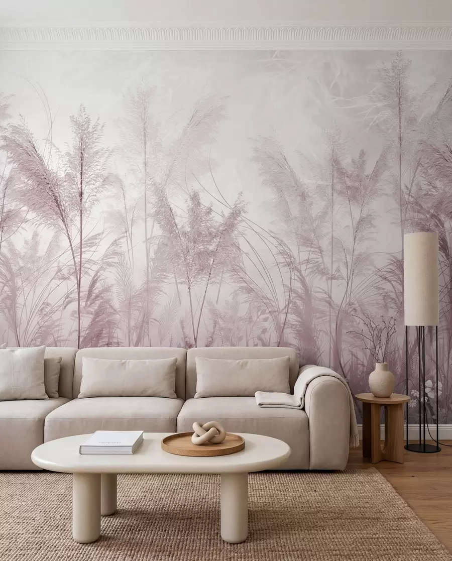 Fototapete Pastellwiese — Mauve u93903v2