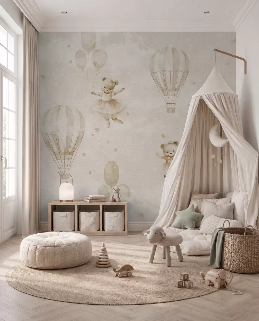 Fototapete Bären zwischen Ballons u97954v1
