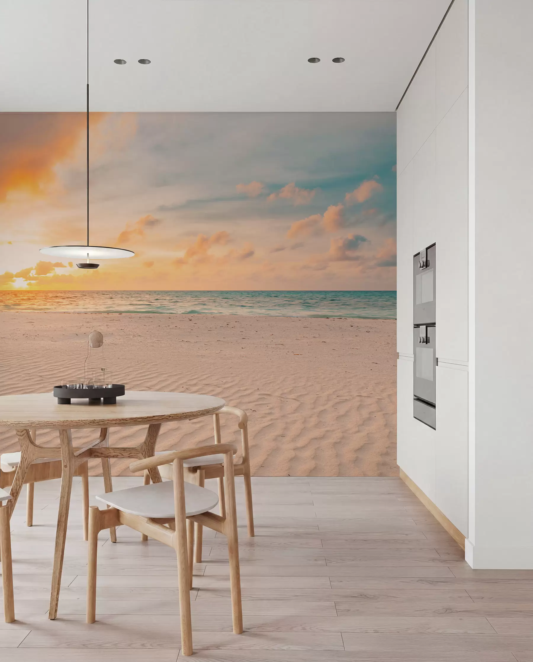 Fototapete Strand weißer Sand Meer und Wellen u97894