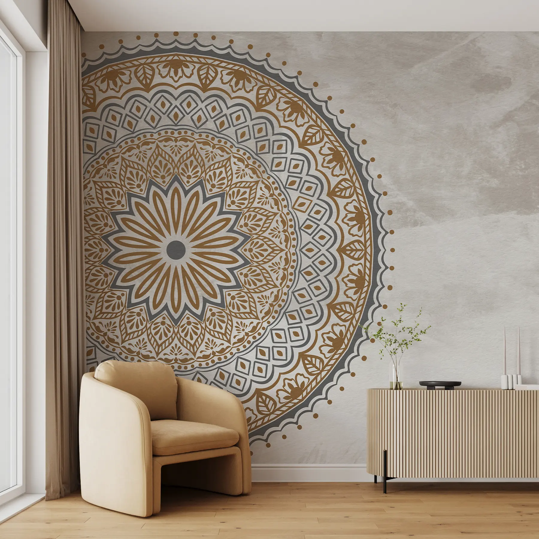 Fototapete Herbstsinfonie des Mandalas u98495v1