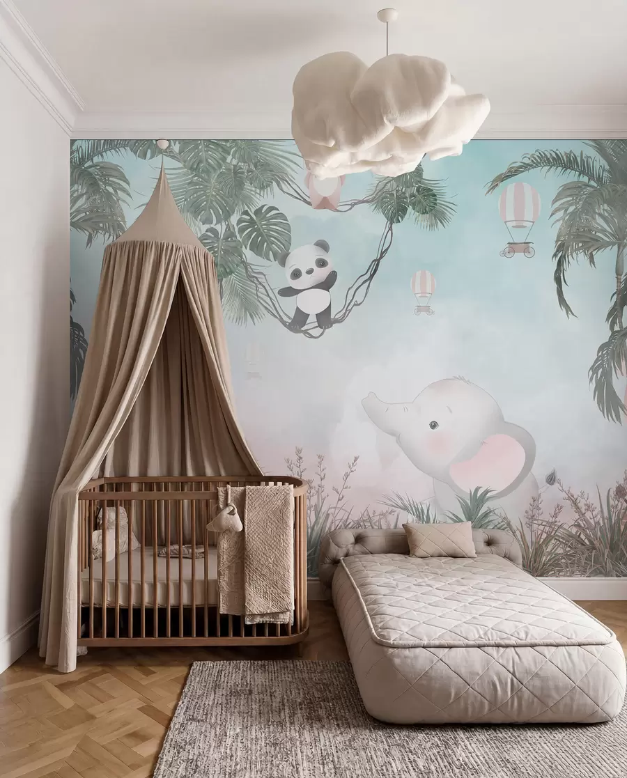 Fototapete Niedliche Tiere für ein Kinderzimmer u98167