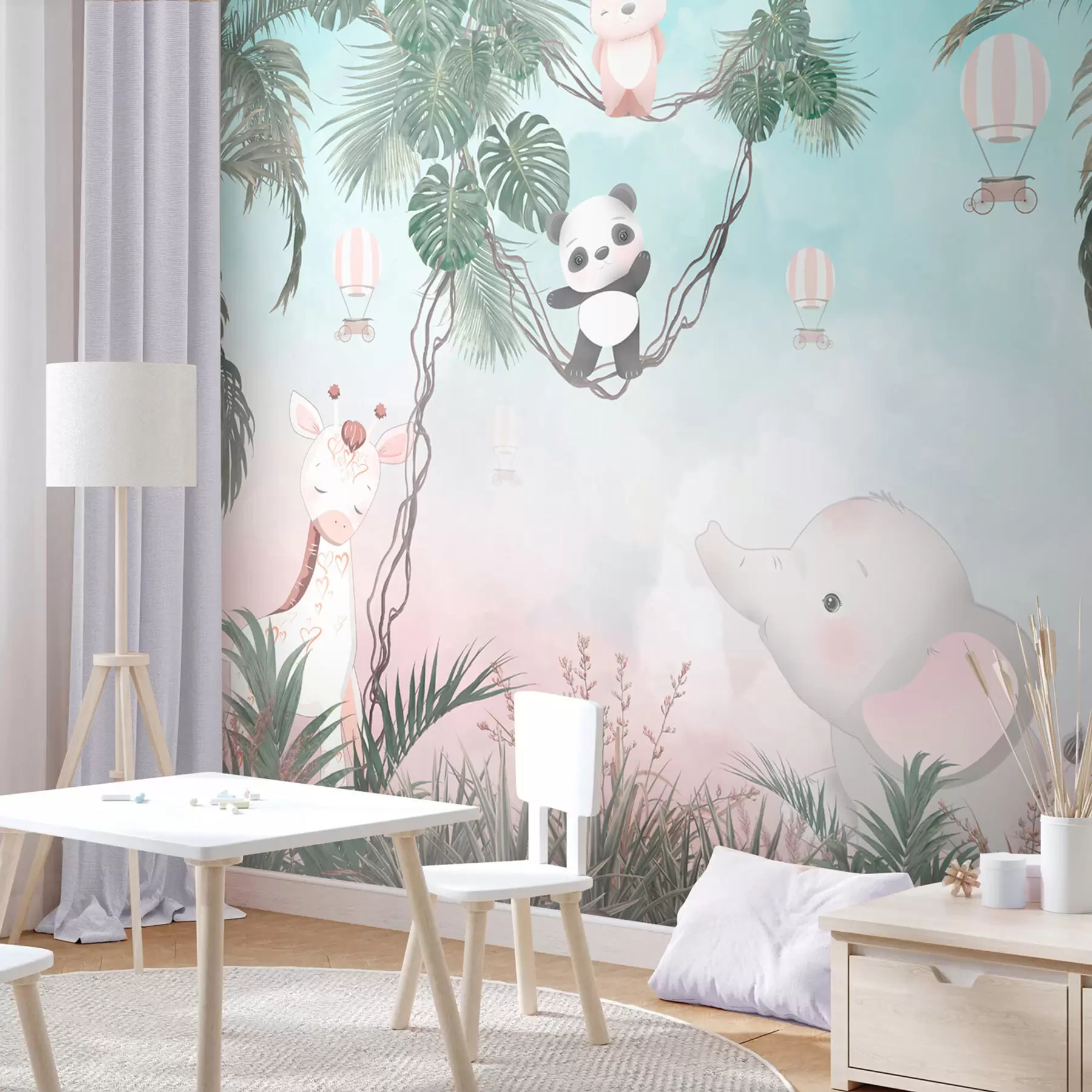 Fototapete Niedliche Tiere für ein Kinderzimmer u98167