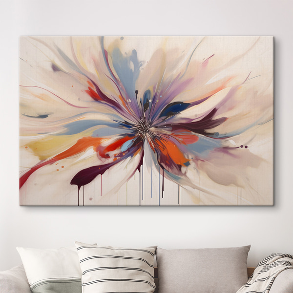 Wandbild Abstrakte Blume, Leinwandbilder Blumen und Pflanzen, s36806 : Uwalls.de