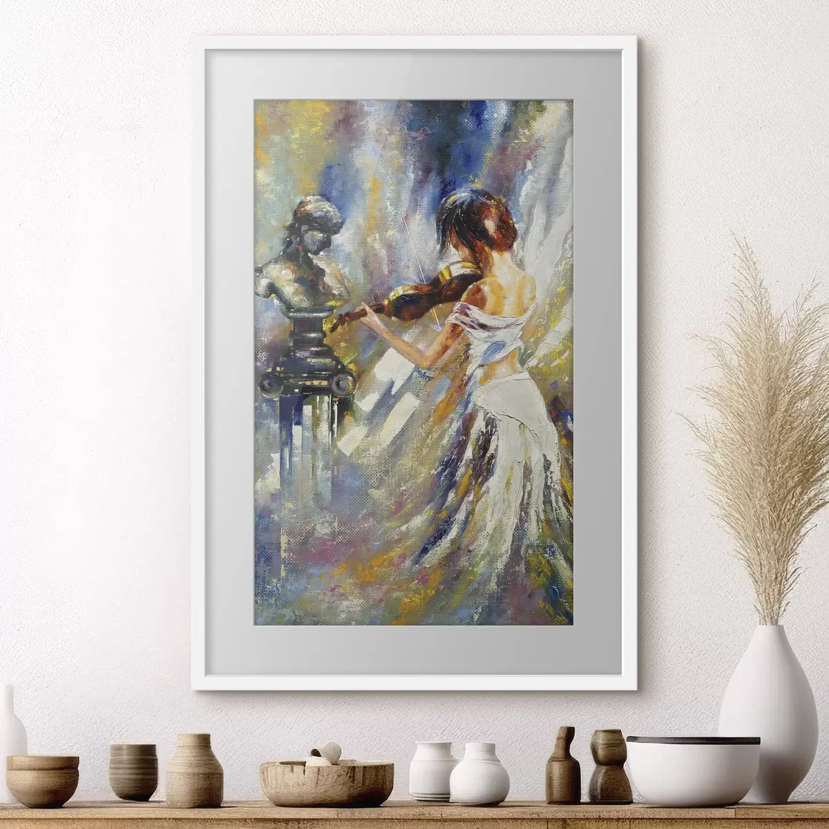 Poster Fiddler, Ölgemälde f04222
