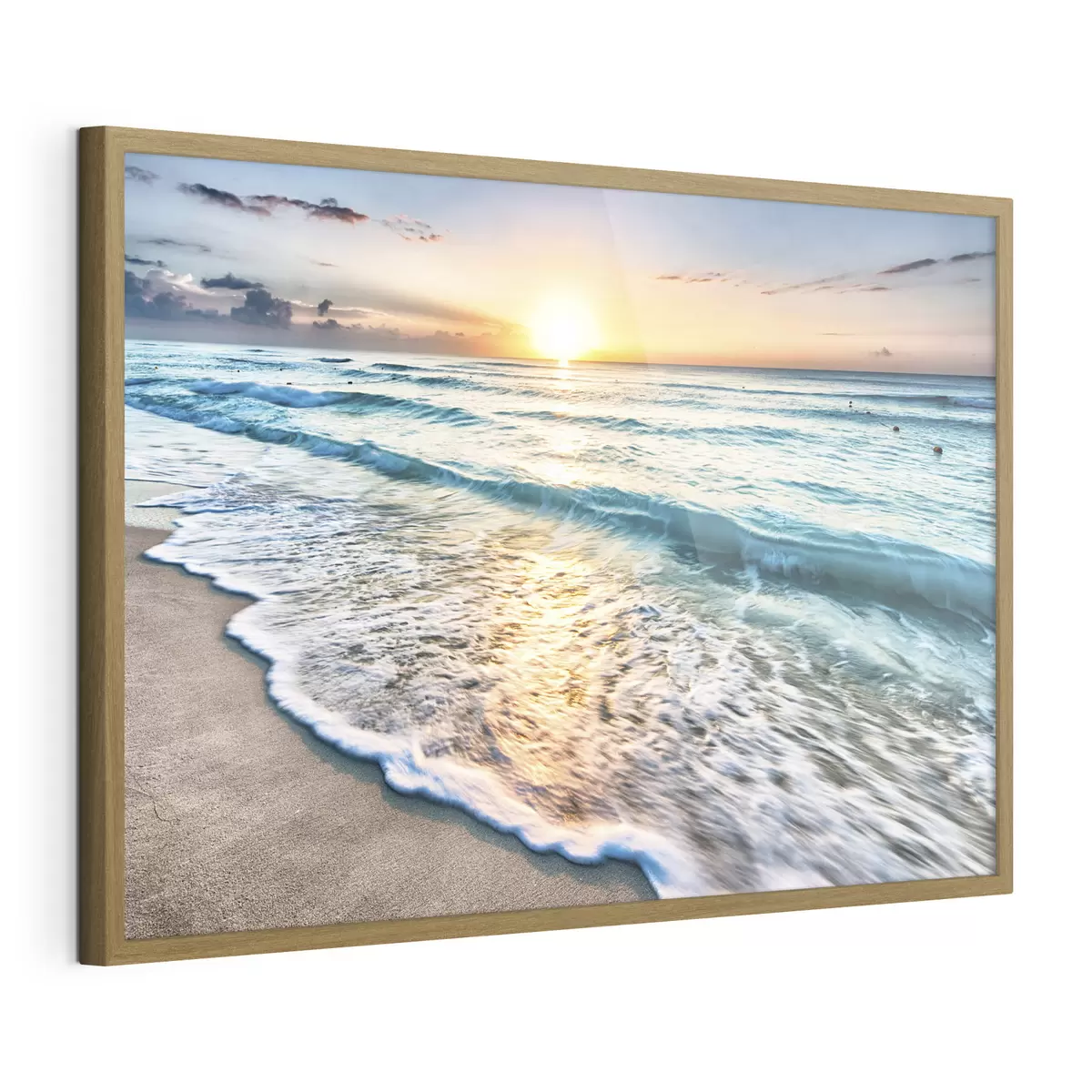 Poster Azurblau surfen f08091
