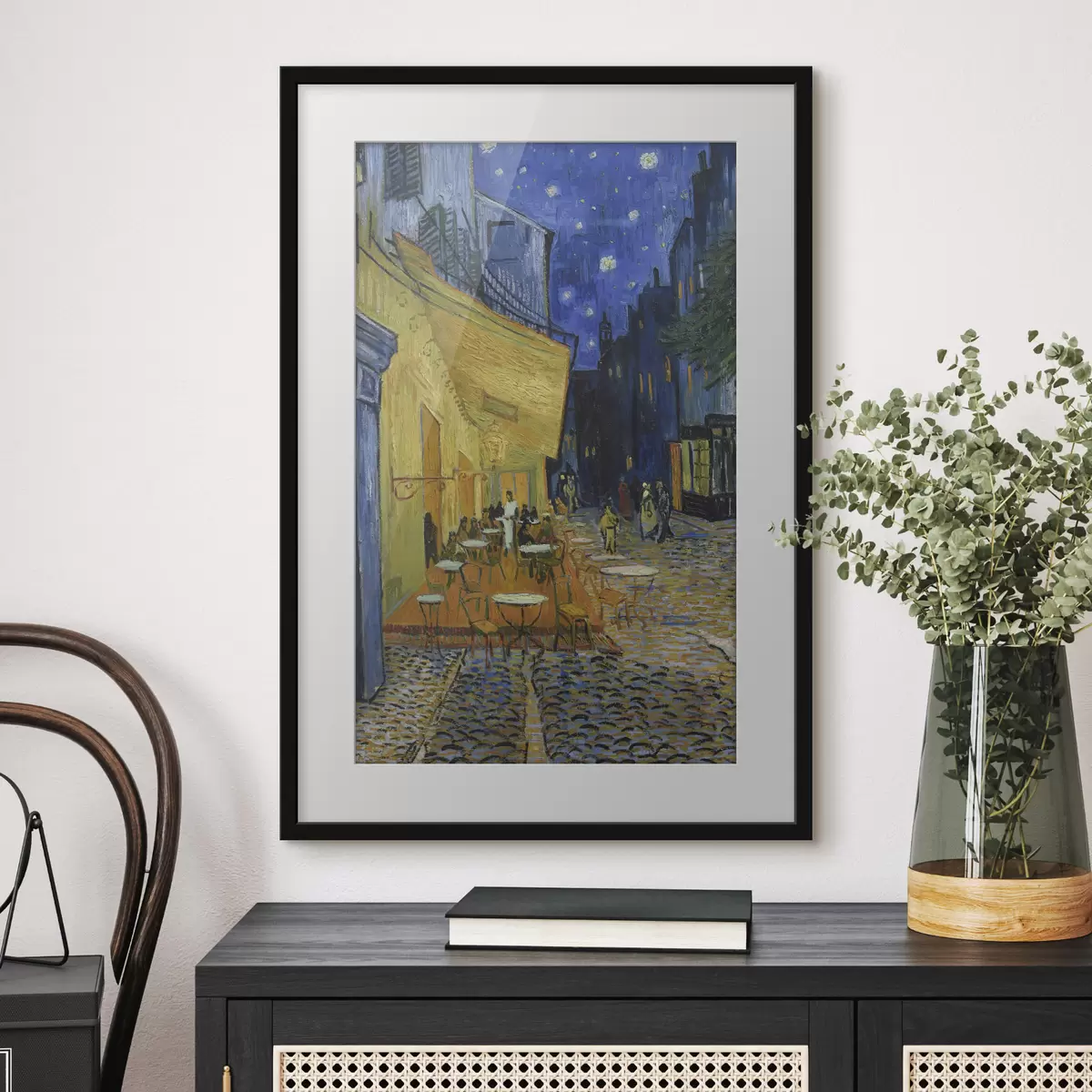 Poster Terrasse eines Cafés bei Nacht, Vincent van Gogh f12313