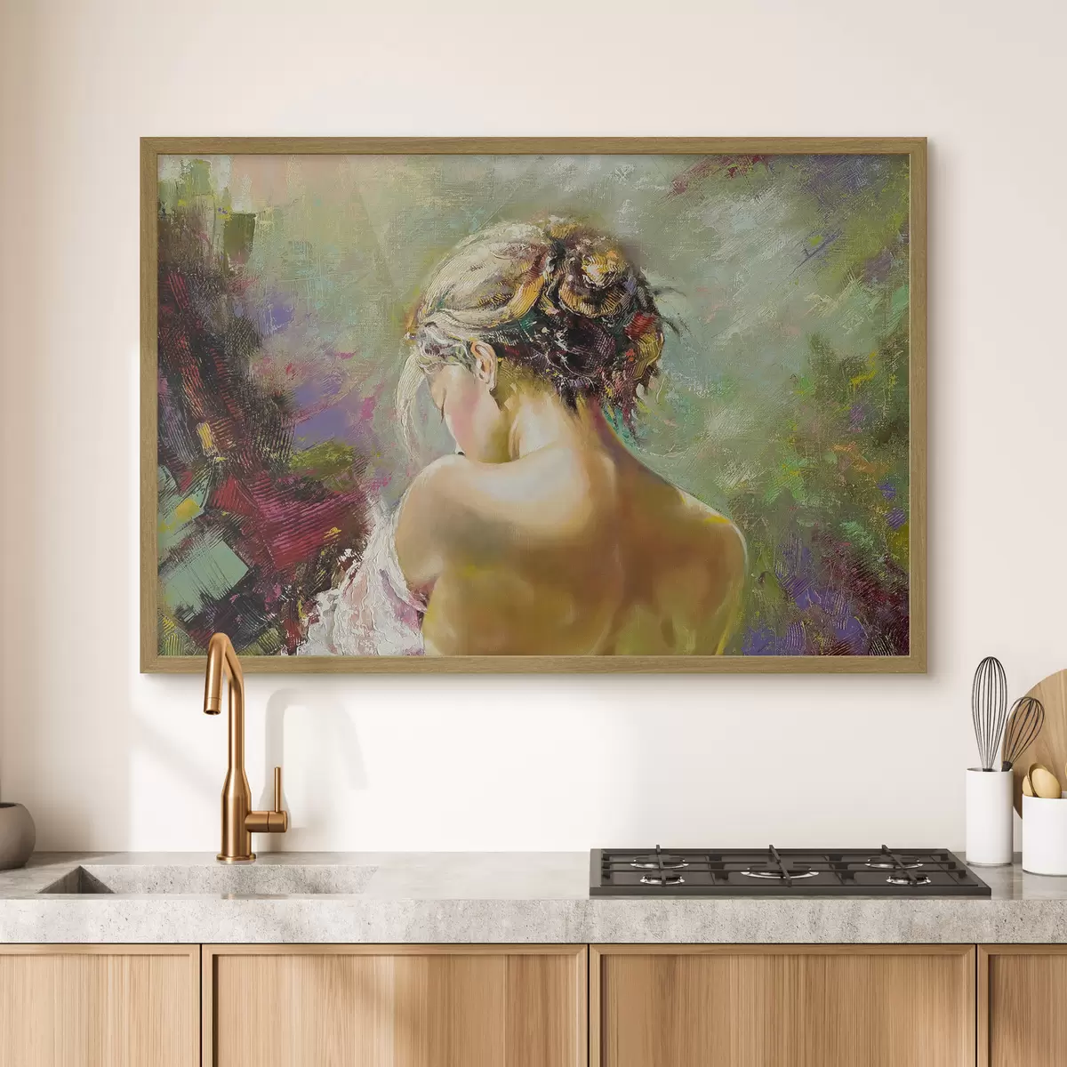 Poster Kopf, Menschen in der Natur und Farbe f27105