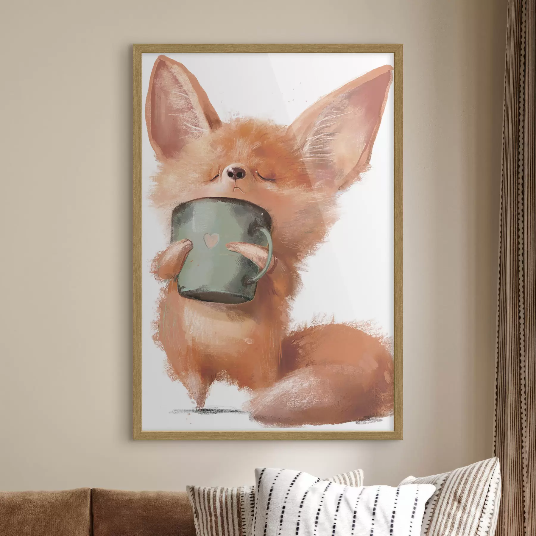Fototapete Rotfuchs und Kaffee f35008