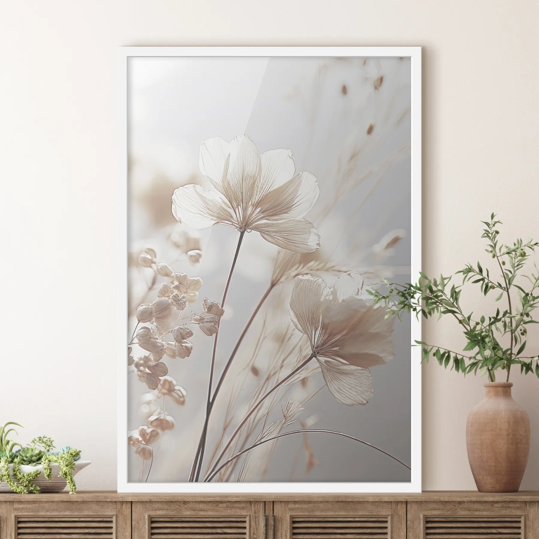 Fototapete Zarte Trockenblumen f35603