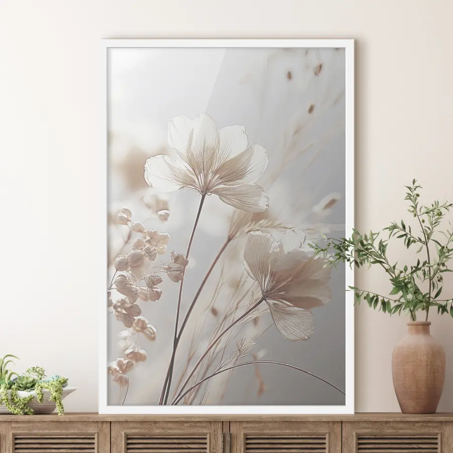 Fototapete Zarte Trockenblumen f35603