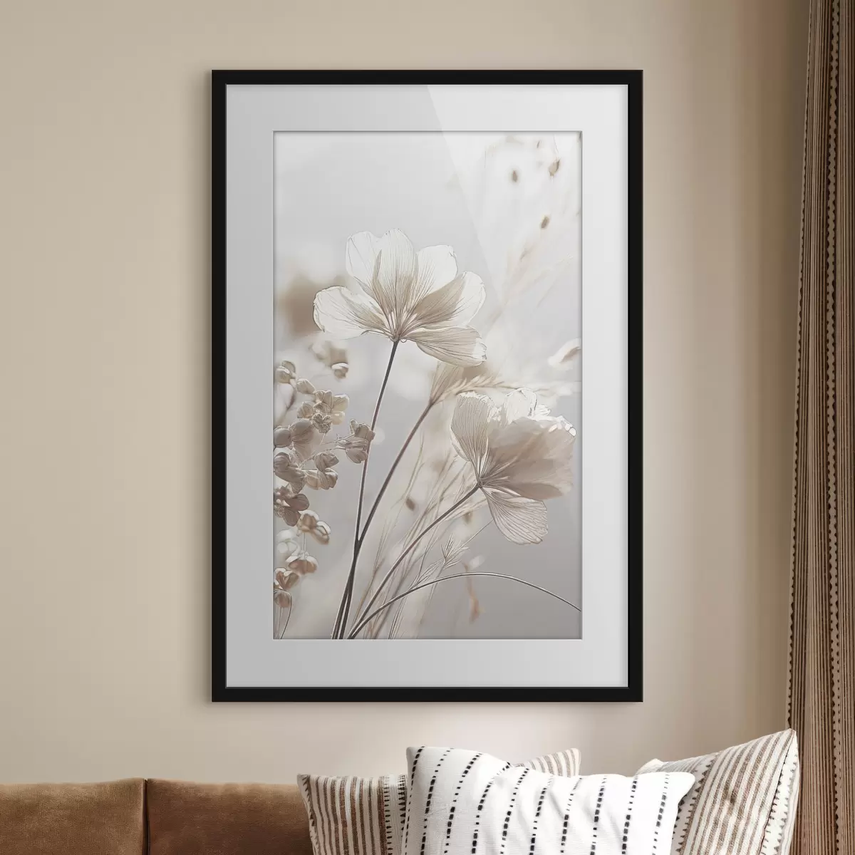 Poster Zarte Trockenblumen f35603